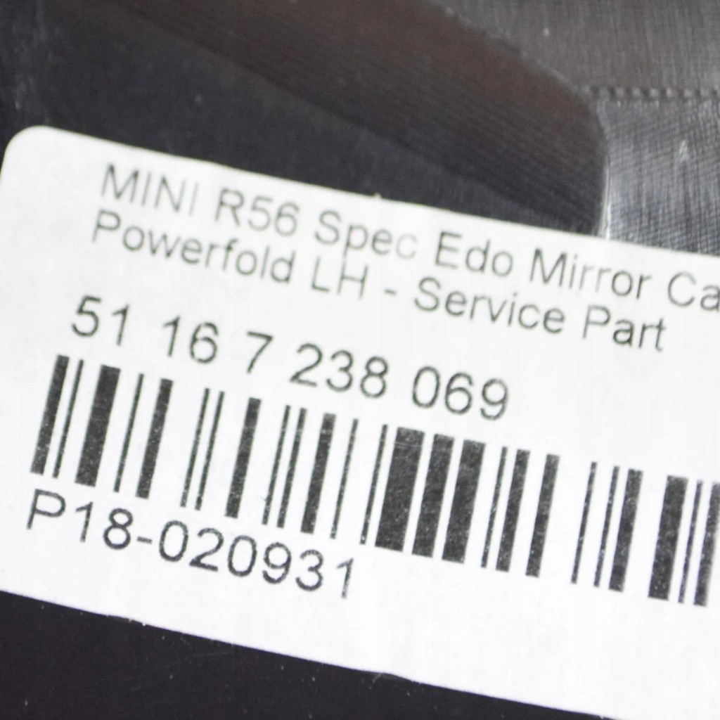 Mini cooper r56 накладка дзеркало передній лівого  mayfair 51167238069 Недорого