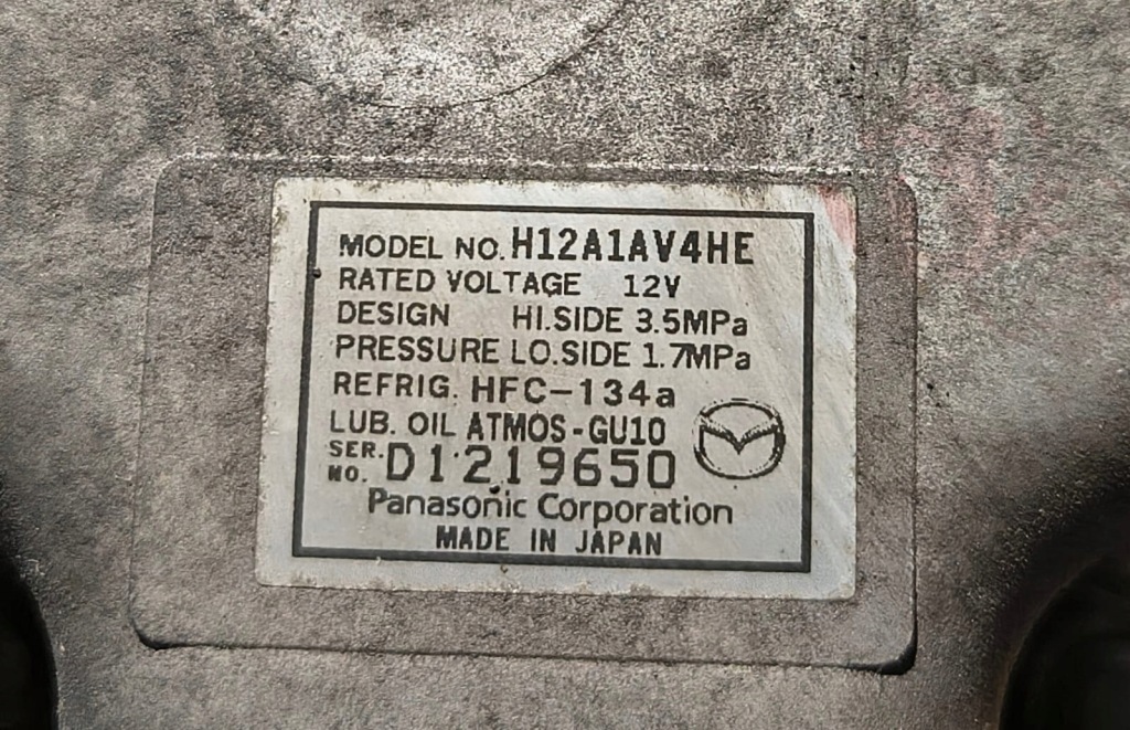 фото №3, Компресор компресор кондиціонера mazda 6, r2aa, h12a1av4he