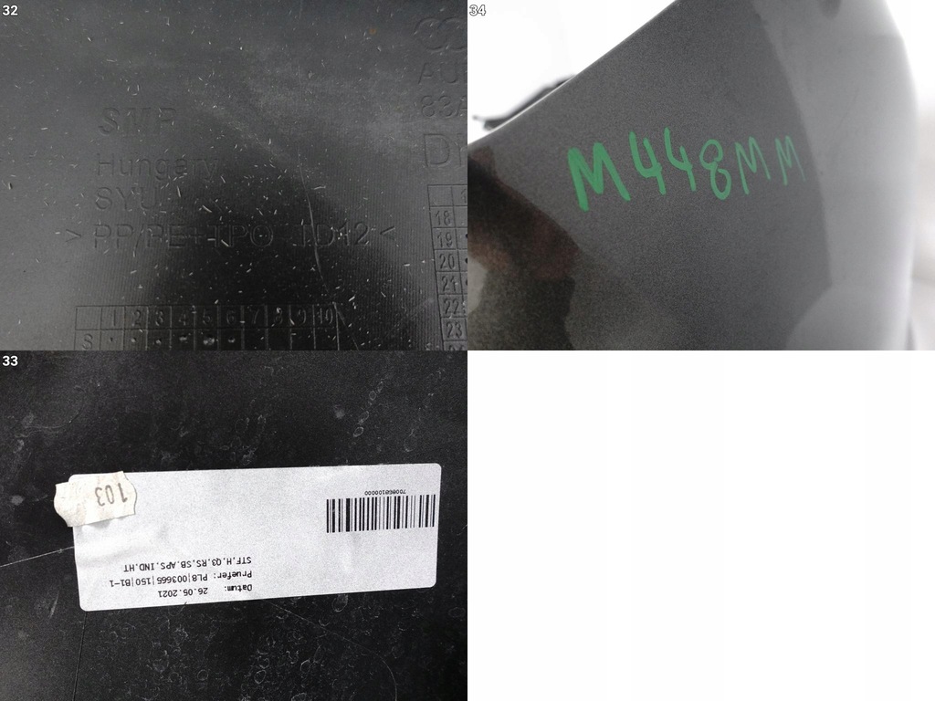 фото №15, Audi rsq3 q3 rs ii f3 83f sportback 19- бампер бампер спойлер задня