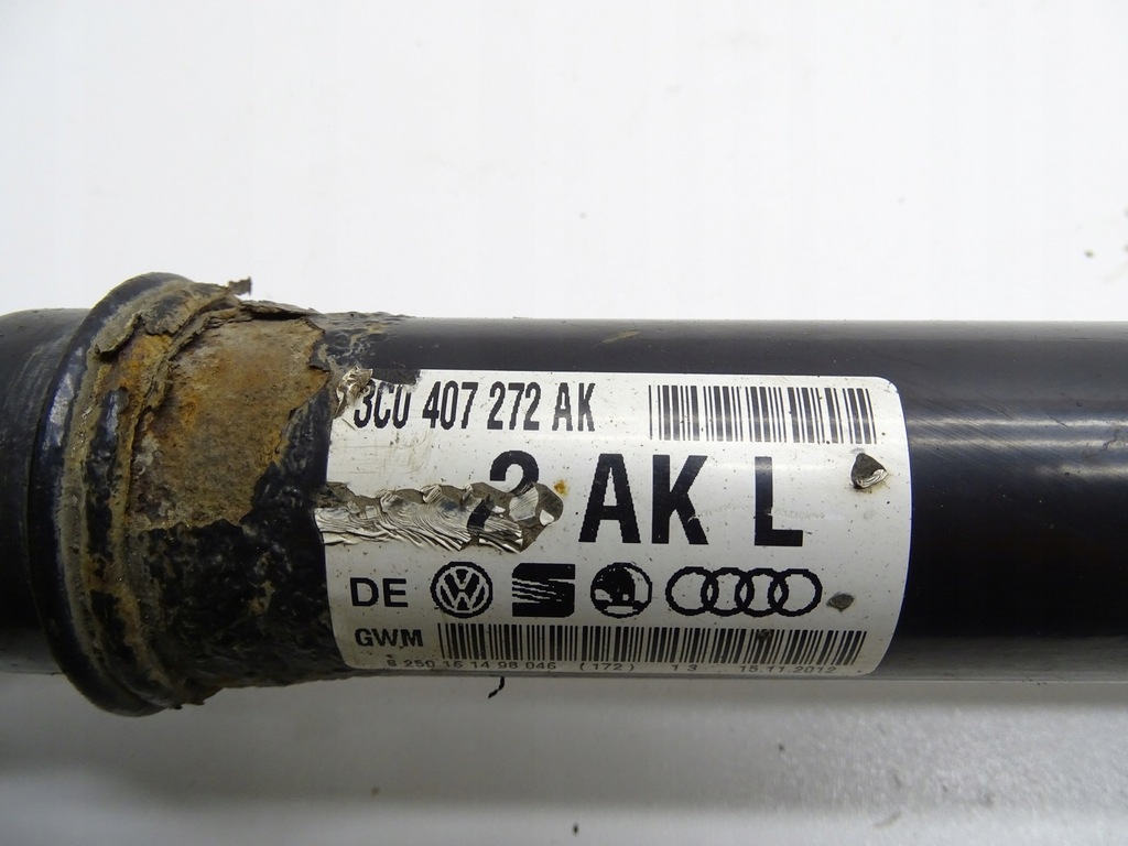 фото №7, Приводной вал правая правый перед передняя vw passat cc 2.0 tdi 3c0407272ak
