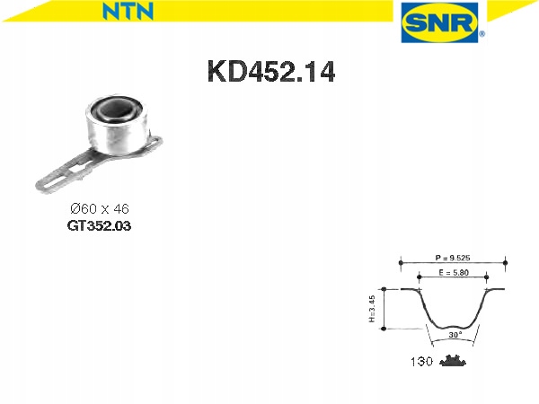 фото №2, Snr kd452.14 набор ремень распределительного вала