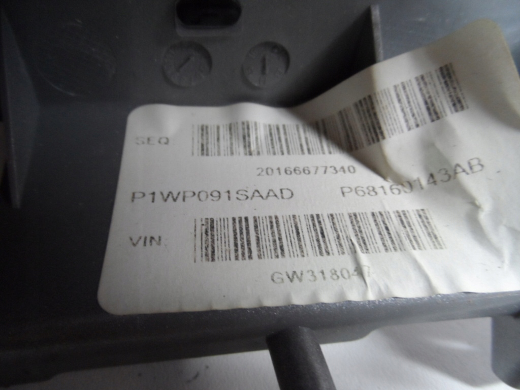 фото №3, Рамка радіо навігації jeep cherokee kl 2014-18 68160143ab