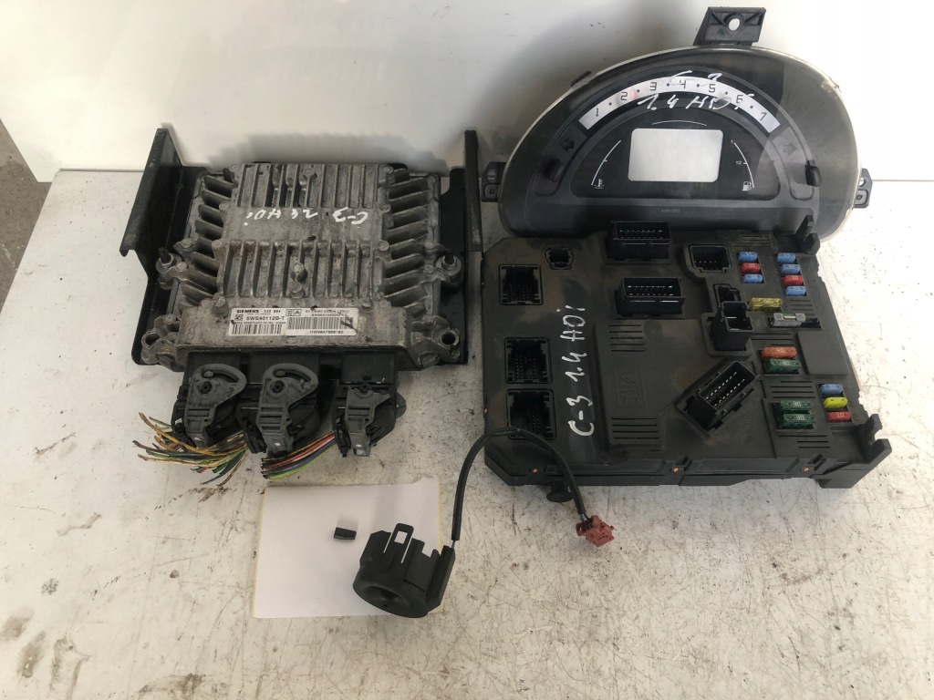 фото №1, Блок керування набір стартовий citroen c3 1.4 hdi 9651399580