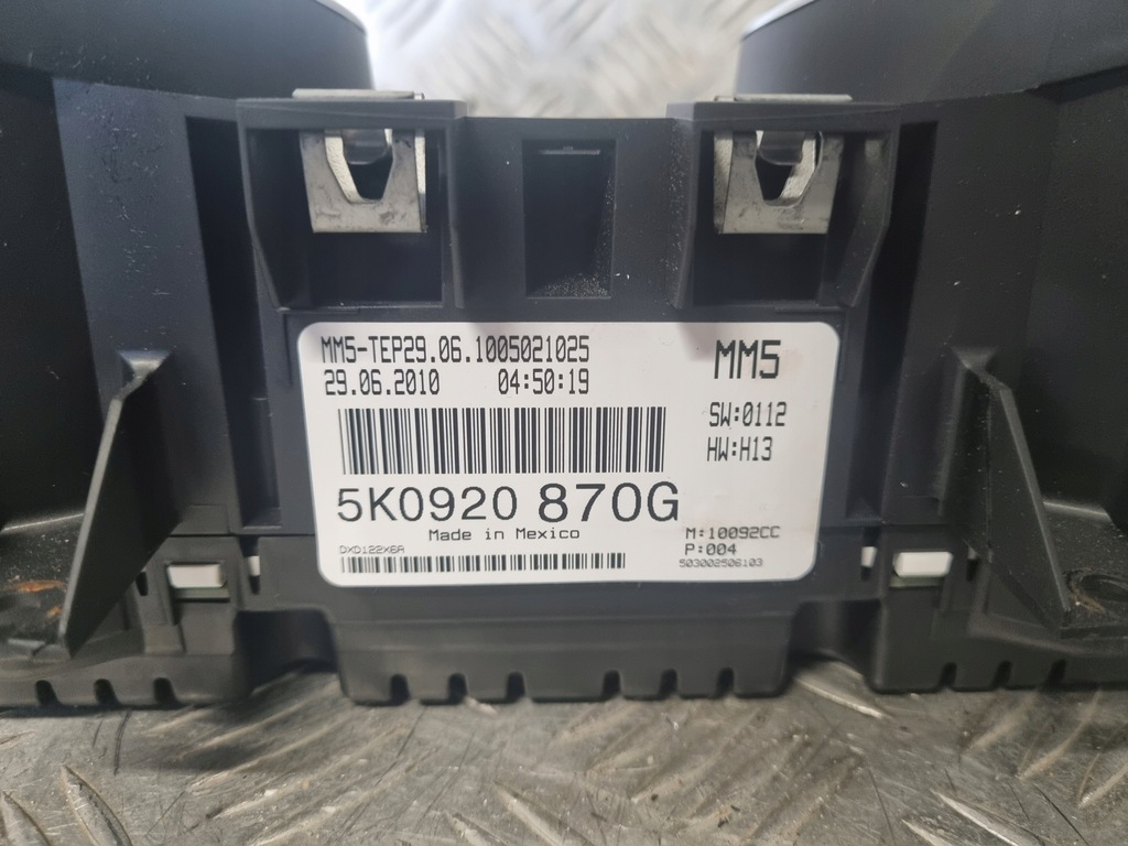 фото №6, Vw golf 6 vi 1.6 tdi счетчик приборы 5k0920870g