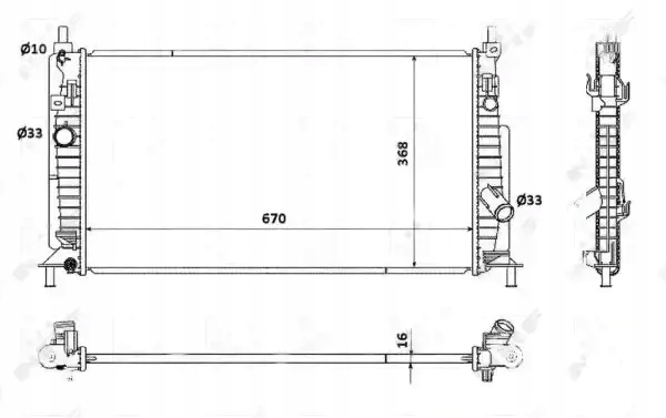 Купить Радиатор воды 53905 nrf mazda 3 2