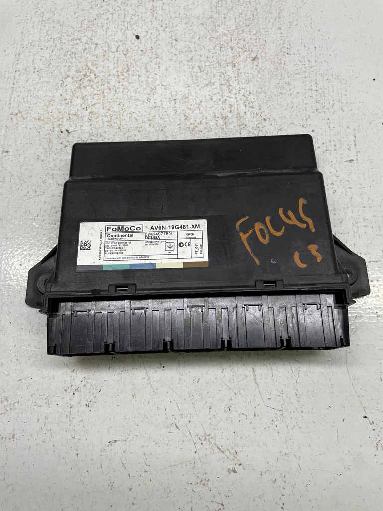 фото №1, Блок управления модуль комфорта ford av6n-19g481-am