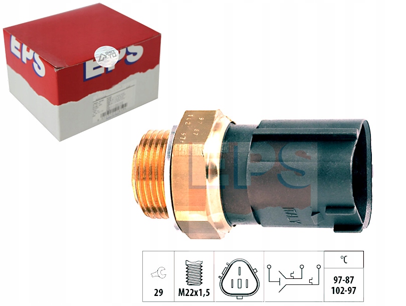 фото №1, Eps 1.850.690 перемикач термічний, вентилятор радіатора