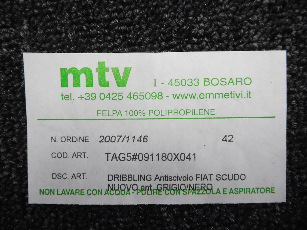 фото №6, Килимок fiat scudo tag5#091180x041