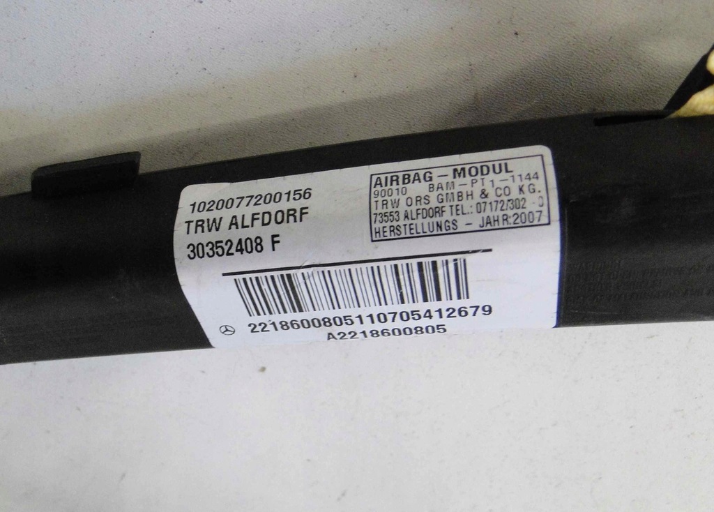 фото №12, Mercedes s w221 221 long lift шторка безпеки ліва подушка безпеки