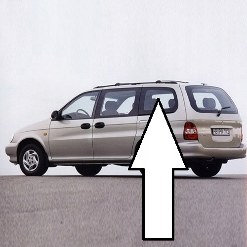 фото №1, Скло кузовна ліва задня kia carnival i 99-01