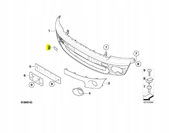 фото №2, Mini заглушка фаркоп буксирувальний r55 r56 cooperd