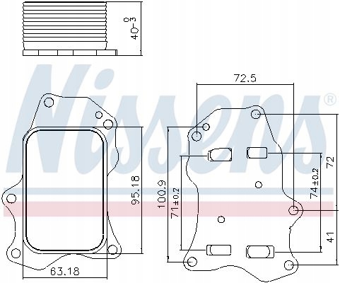 фото №9, Радиатор масла nissens 91234 9814294480 citroen