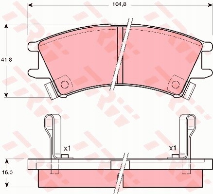 фото №2, Гальмівні колодки ham. перед hyundai atos 98-, atos prime 99-
