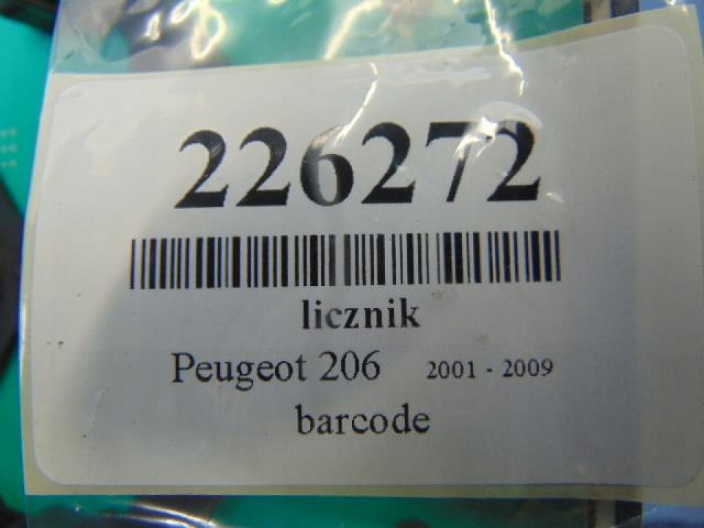 фото №9, Peugeot 206 hb przed lift 1.1 8v лічильник пробіг 191tys 9645096480