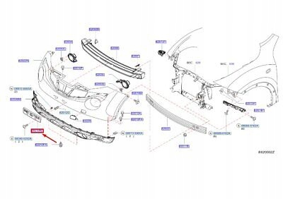 фото №10, Nissan juke f15 2010-2014 основа реєстрації бампера перед оригінальний номер 96210ba61b