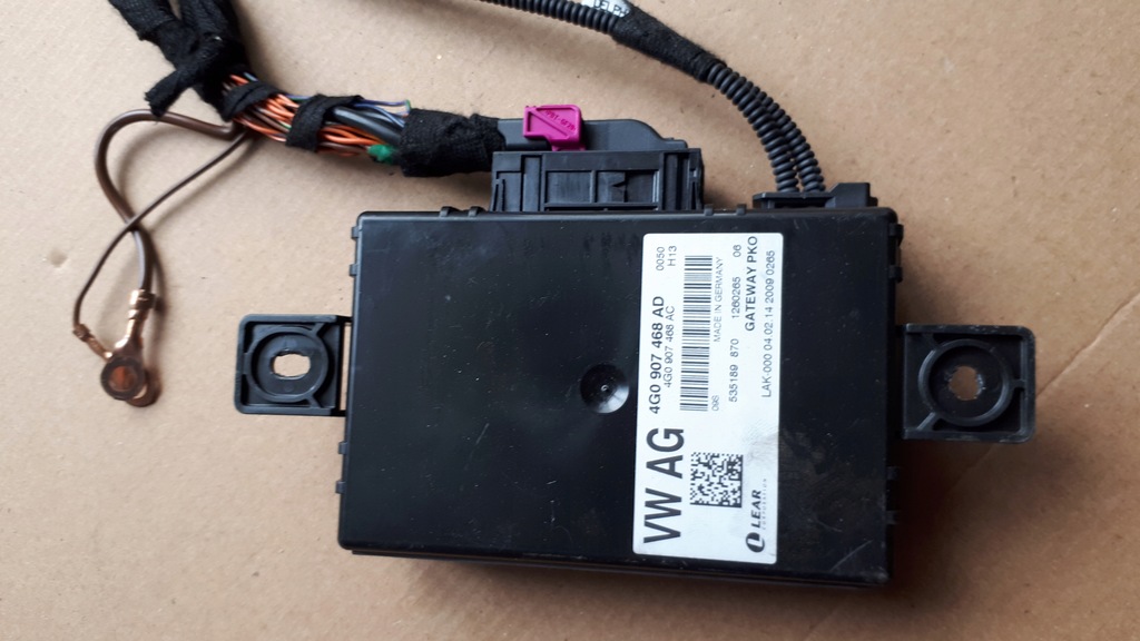 фото №8, Модуль блок керування шлюз 4g0907468ad audi a6 c7 a7 4g