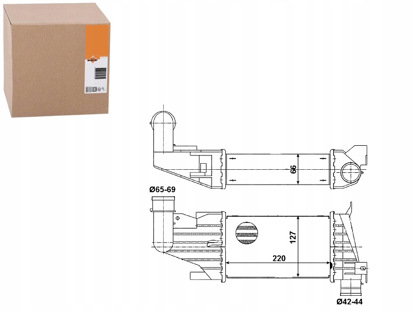 Купить Интеркулер opel astra h 04- nrf