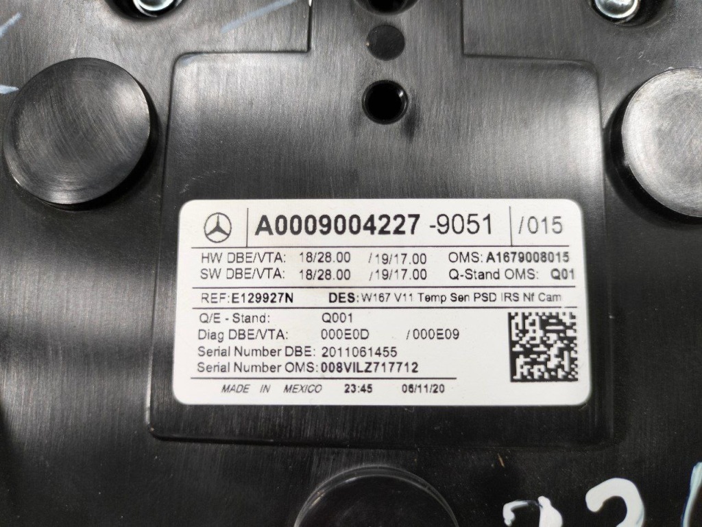 фото №15, Mercedes gle w167 лампа потолочный a0009004227-9051