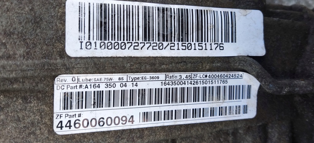 фото №9, Мосты задняя задний подвеска приводной вал mercedes r-klasa w251 a1643500414