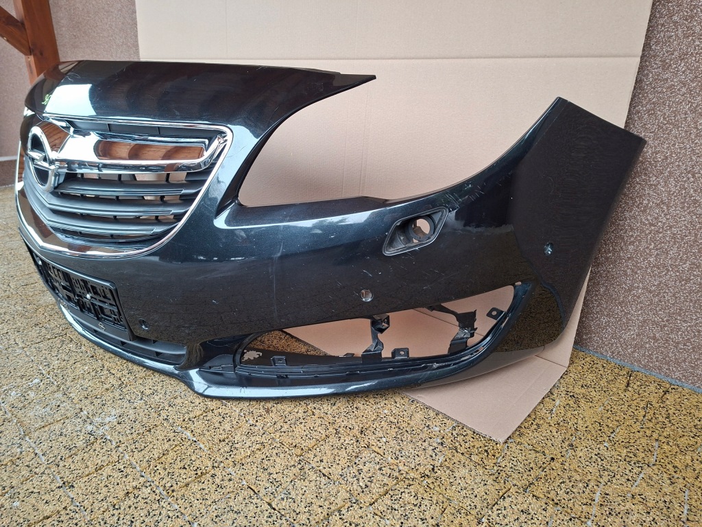 Бампер решётка радиатора хром opel insignia a рестайлинг  6 pdc омыватель Оригинал
