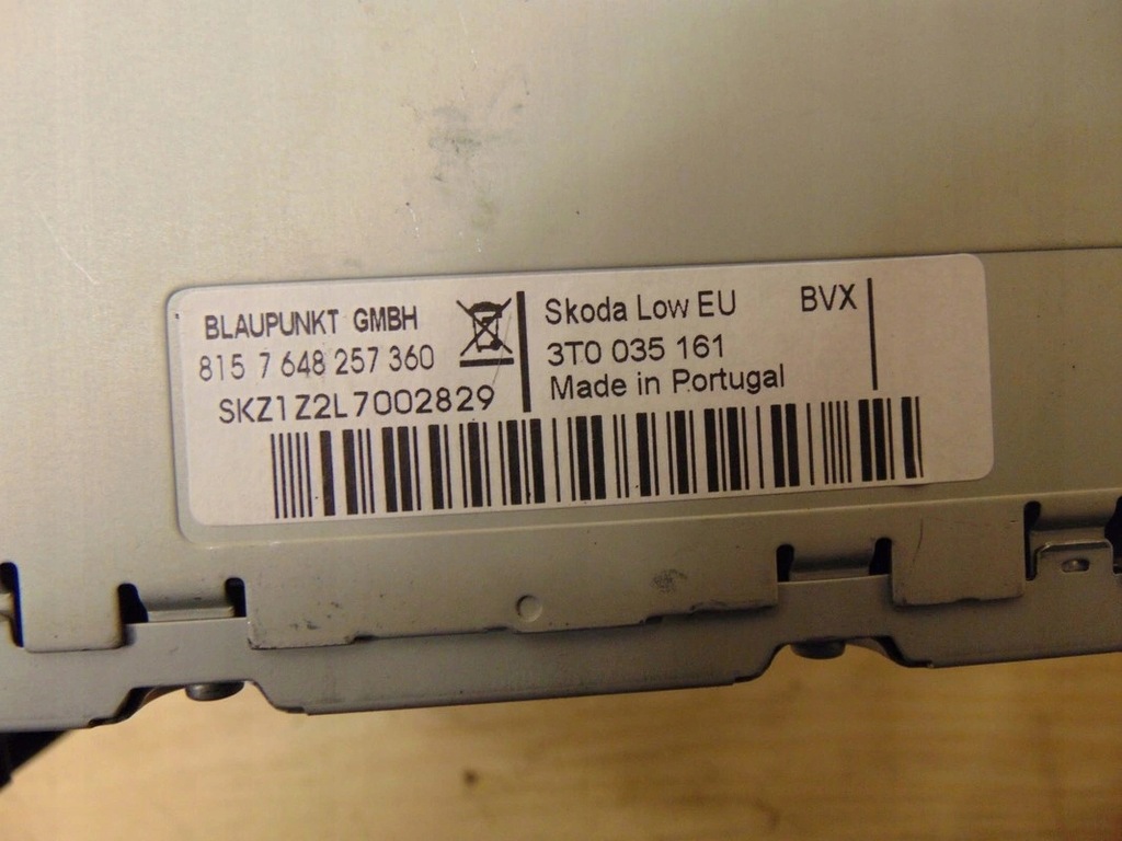 фото №7, Радіо заводський skoda superb ii 3t0035161