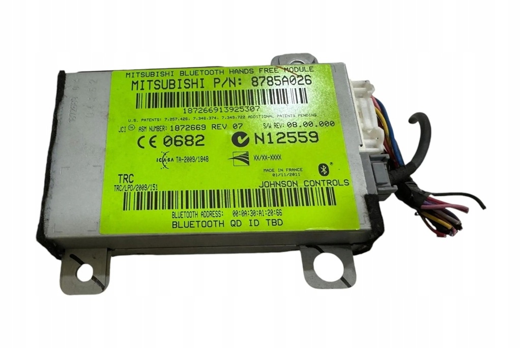 фото №1, Модуль блютуз mitsubishi outlander ii cw_w 8785a026 2.2l дизель 2011