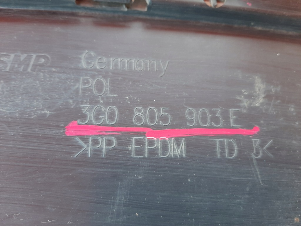 фото №6, Vw passat b8 спойлер накладка бампера перед 3g0805903e