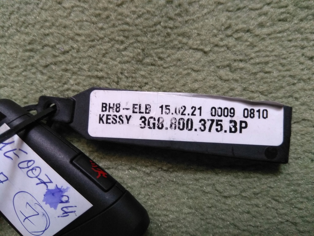 фото №11, Vw arteon fl набір імобілайзер kpl ключі прилади 3g0920420b бортовий комп'ютер 06k907425j