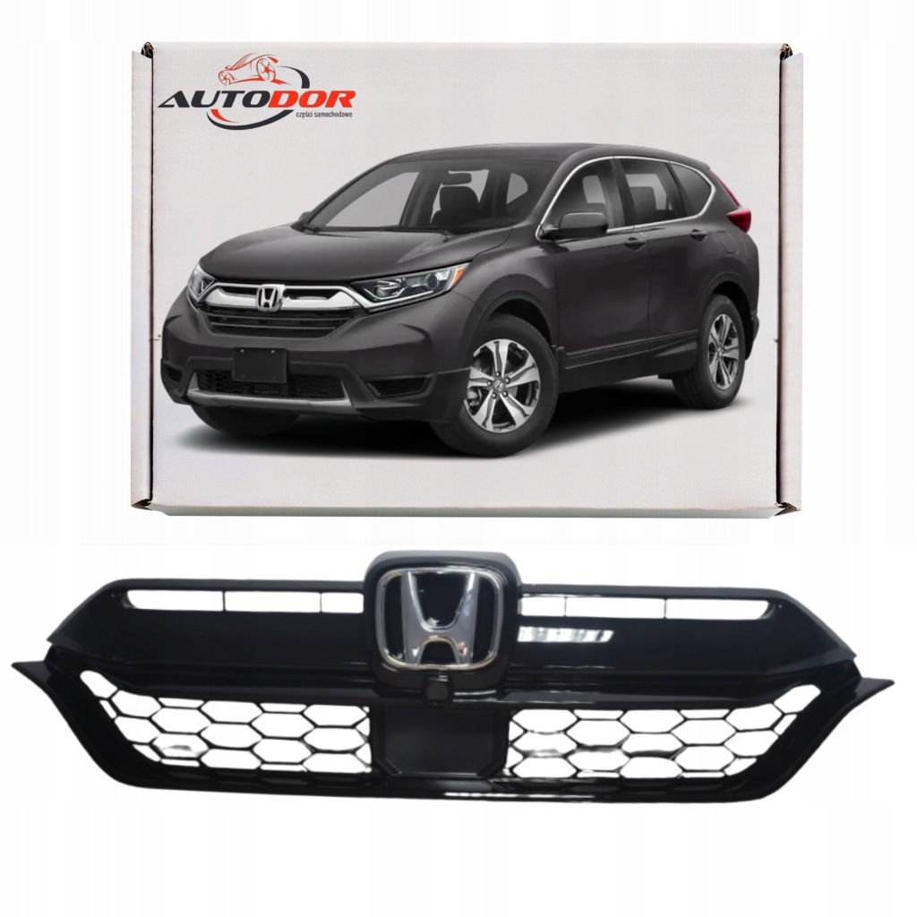 Купить Honda cr-v 2019- решётка радиатора решётка радиатора тюнинг чёрный блеск радар камера + эмблема