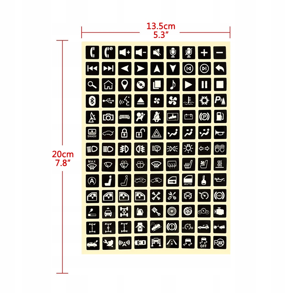 фото №4, Наклейки na кнопки клавіші piktogramy