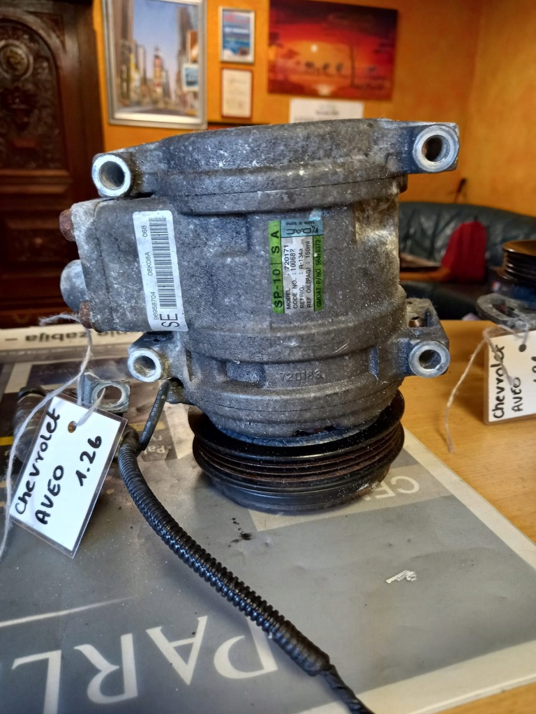 фото №1, Компресор кондиціонера chevrolet aveo 720171 sp-10