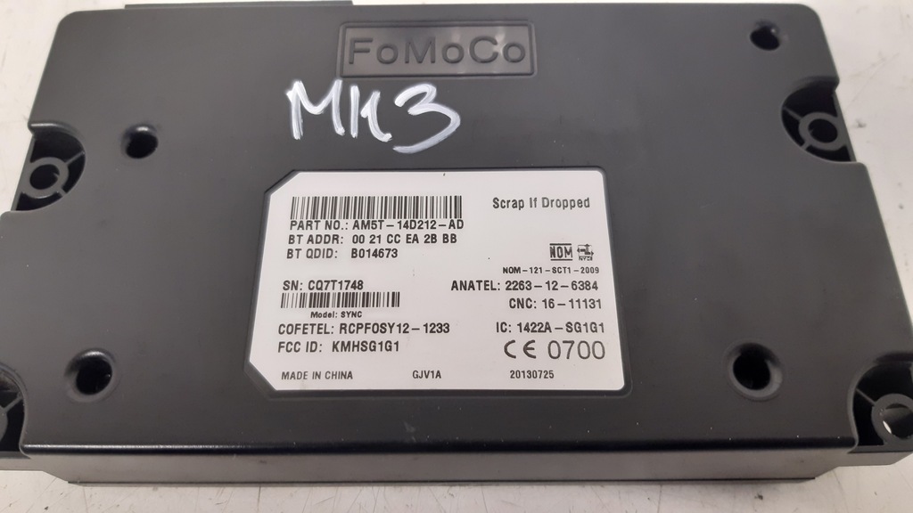 фото №3, Модуль bluetooth am5t14d212ad ford focus mk3