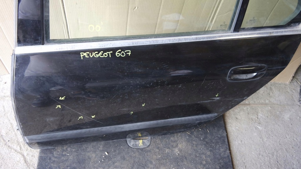 фото №8, Двері лівий задня peugeot 607, 2000r.