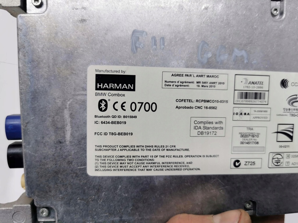 Модуль bluetooth bmw seria 5 f10 f11 b015849 10-17 Недорого