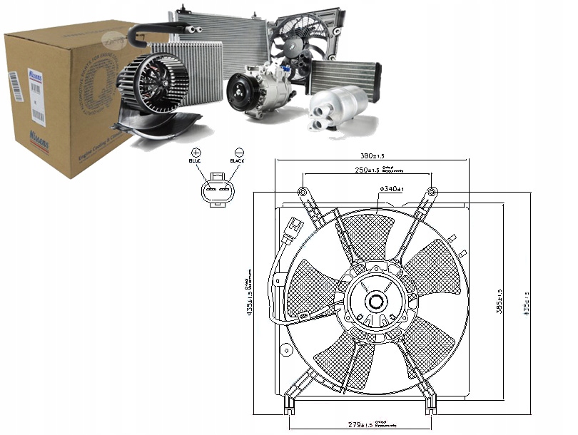 фото №1, Nissens 85241 вентилятор, охолодження двигуна