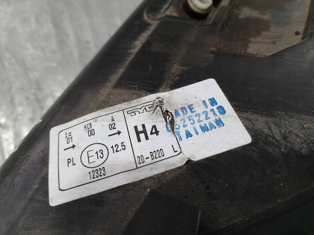 фото №9, Лампа перед ліва fiat scudo ii 20-b220l