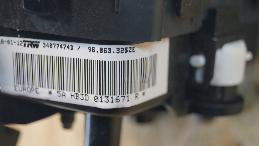 фото №12, Подушка безопасности водителя peugeot 508 i 96863325ze