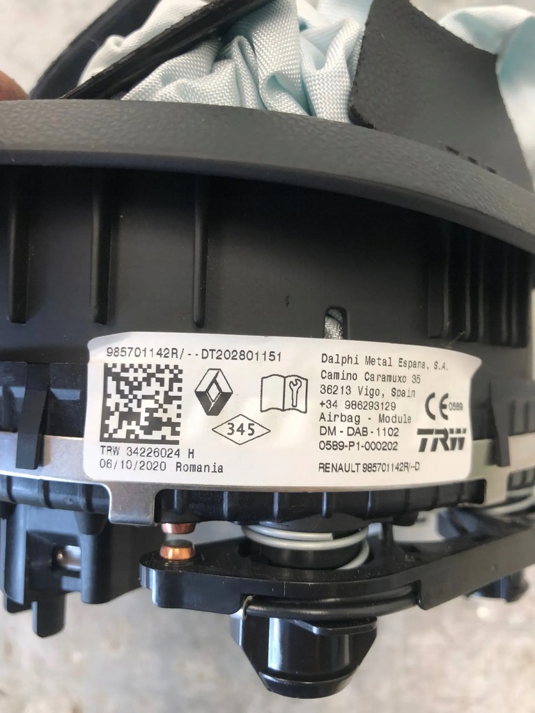 фото №5, Подушка подушка безпеки водія dacia dokker 985701142r