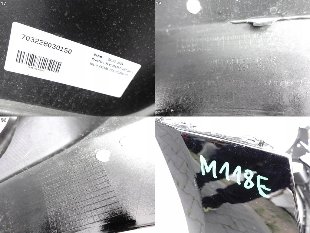 фото №12, Mercedes cla cla45 c118 45 amg 19- бампер перед pdc