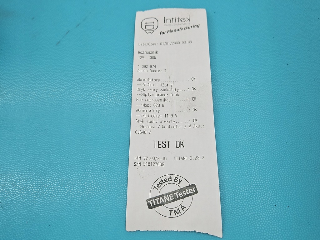 фото №6, Test стартер dacia duster i 10-18 1.6 16v 8200665518 m000t45971zt