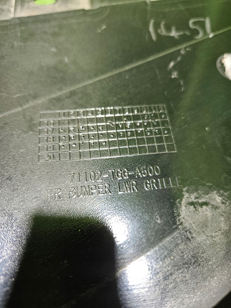 фото №10, Спойлер накладка перед honda civic x hb 71102tgga500