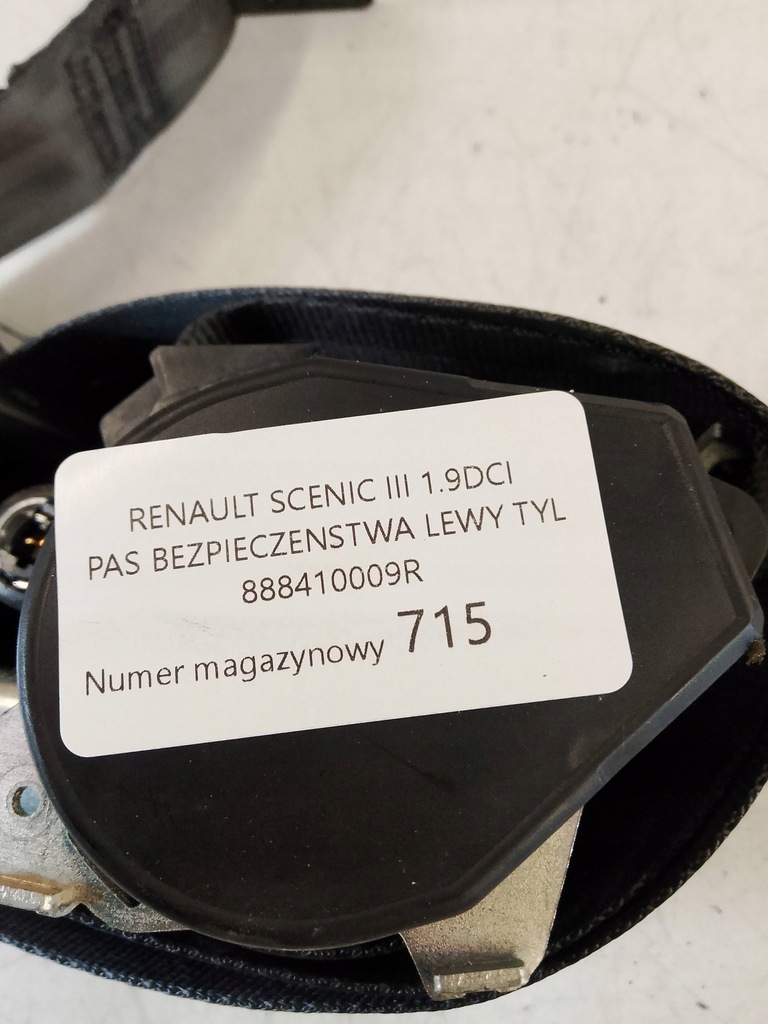 фото №7, Renault scenic iii pas безопасности левый задняя 888410009r