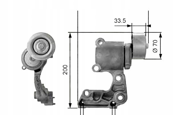 фото №2, Gates ролик натяжителя lexus is c 250 gse2_