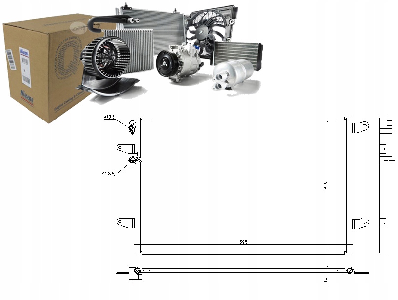 фото №1, Nissens 940491 конденсатор, кондиционер