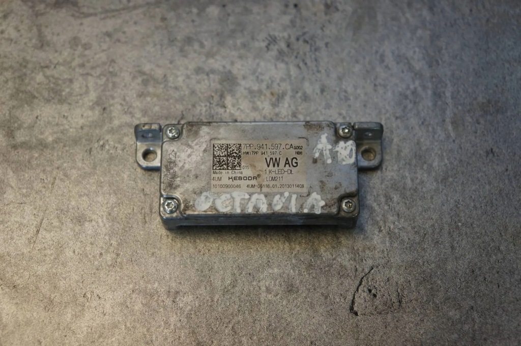 фото №1, Модуль преобразователь лампы led skoda octavia iii lift 7pp941597ca