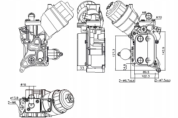 фото №1, Nissens радіатор оливи alfa romeo mito chevrolet aveo fiat doblo