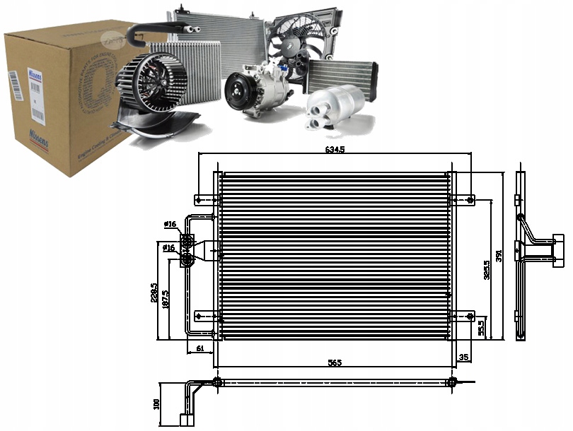 фото №1, Конденсатор кондиционера renault megane i megane i c