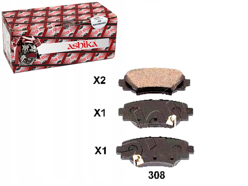 фото №1, Ashika гальмівні колодки гальмівні mazda 3 1.5 bm
