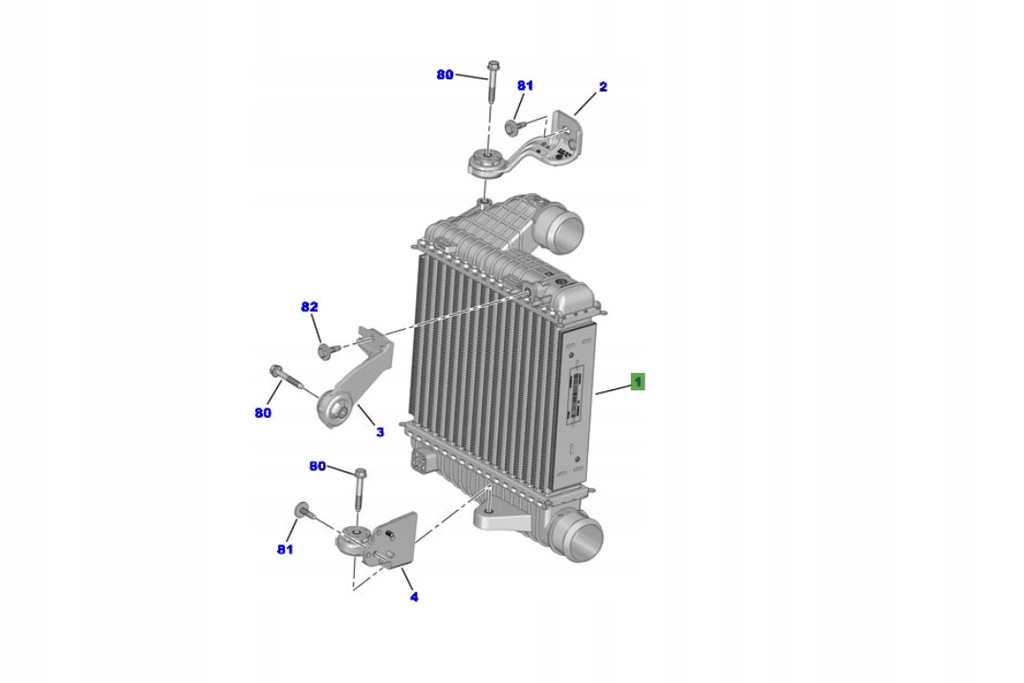фото №1, Su001-a9204 радіатор інтеркулер psa proace city berlingo rifter partner