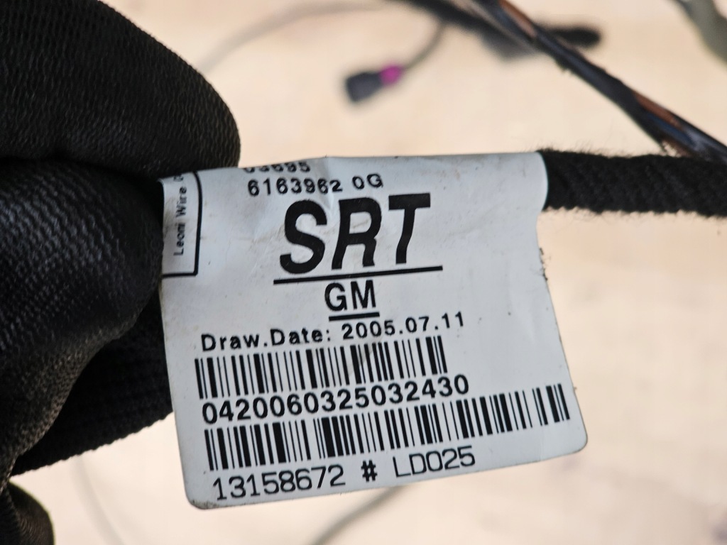 Джгут електропроводка кришки задній opel zafira b 13158672 srt Недорого